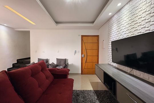 Sala de apartamento à venda com 2 quartos, 120m² em Parque Oratório, Santo André