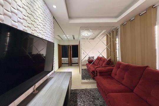 Sala de apartamento à venda com 2 quartos, 120m² em Parque Oratório, Santo André