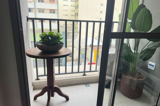 Varanda de apartamento à venda com 1 quarto, 28m² em Pinheiros, São Paulo