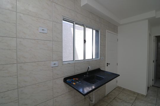 Cozinha de apartamento à venda com 2 quartos, 42m² em Vila Bela, São Paulo