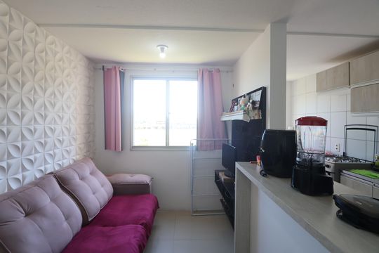 Sala de apartamento à venda com 2 quartos, 47m² em Mato Grande, Canoas