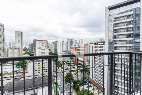 Varanda de apartamento para alugar com 1 quarto, 25m² em Vila Olímpia, São Paulo
