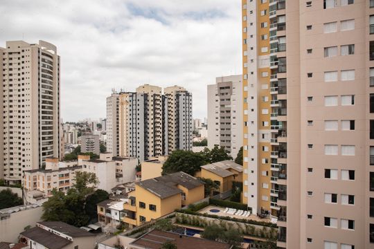 Vista do Quarto de apartamento à venda com 2 quartos, 64m² em Chácara Inglesa, São Paulo