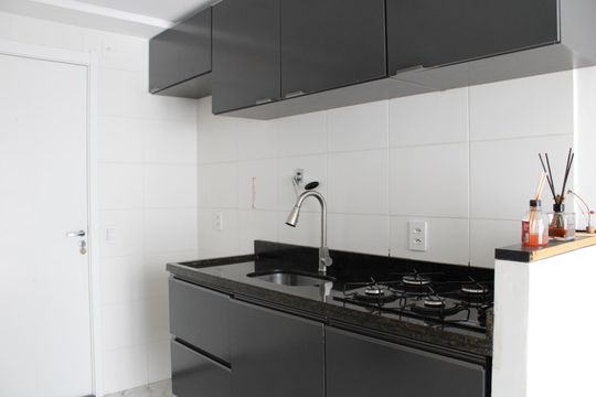 Detalhe da cozinha de apartamento para alugar com 1 quarto, 28m² em Belenzinho, São Paulo