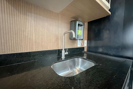 Sala/Cozinha de apartamento para alugar com 2 quartos, 37m² em Água Branca, São Paulo