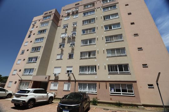 Fachada do bloco de apartamento à venda com 2 quartos, 54m² em Fátima, Canoas