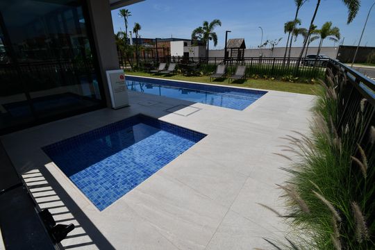 Área comum - Piscina de casa de condomínio à venda com 3 quartos, 225m² em Condomínio Reserva Alpha Galleria, Campinas