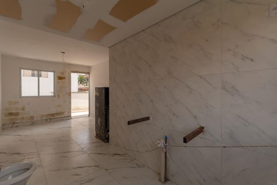 Cozinha de apartamento à venda com 2 quartos, 60m² em Serrano, Belo Horizonte