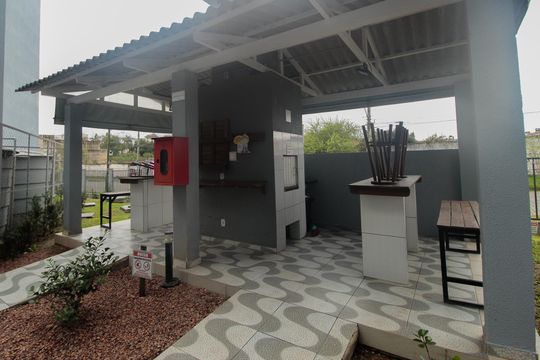 Área comum - Churrasqueira de apartamento à venda com 2 quartos, 38m² em Jardim Dona Leopoldina, Porto Alegre