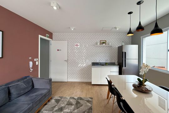 Lounge  de kitnet/studio à venda com 0 quarto, 24m² em Brooklin Paulista, São Paulo