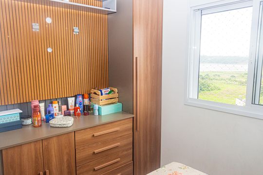 Suíte de apartamento à venda com 3 quartos, 53m² em Veleiros, São Paulo