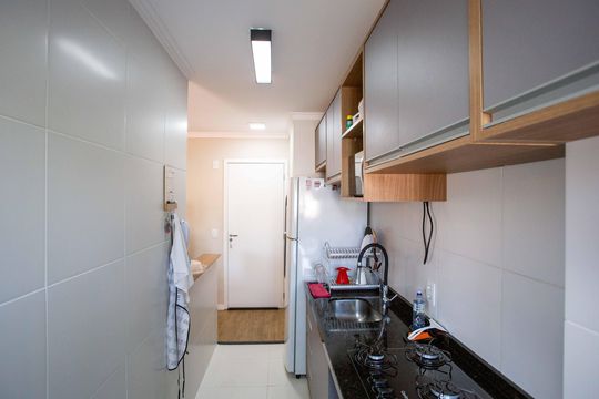 Cozinha de apartamento à venda com 2 quartos, 46m² em Centro, Diadema