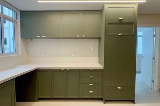 Cozinha de apartamento à venda com 3 quartos, 212m² em Jardim Paulista, São Paulo
