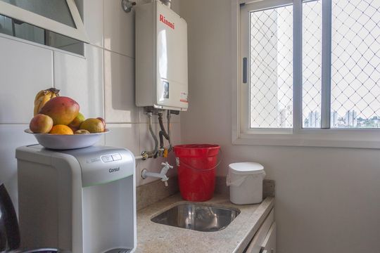 Área de serviço  de apartamento à venda com 3 quartos, 69m² em Piraporinha, Diadema