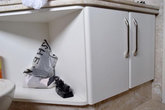 Banheiro da Suíte 1 de apartamento à venda com 4 quartos, 267m² em Vila Madalena, São Paulo