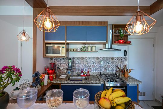 Cozinha de apartamento à venda com 2 quartos, 75m² em Vila Andrade, São Paulo