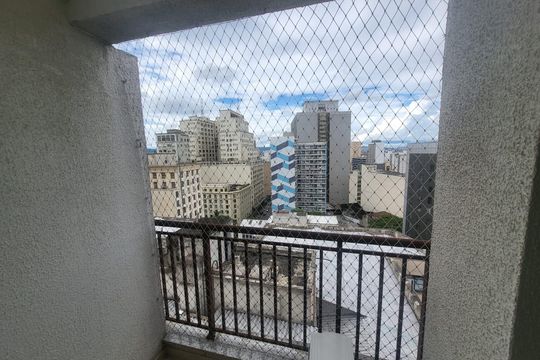 Varanda de kitnet/studio à venda com 1 quarto, 30m² em Centro Histórico de São Paulo, São Paulo
