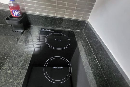 Cozinha de kitnet/studio à venda com 1 quarto, 30m² em Centro Histórico de São Paulo, São Paulo