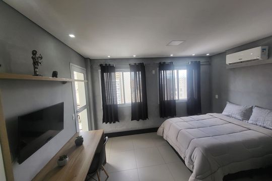Quarto/Sala de kitnet/studio à venda com 1 quarto, 30m² em Centro Histórico de São Paulo, São Paulo