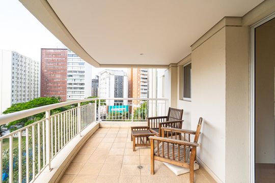 Varanda de apartamento à venda com 2 quartos, 77m² em Cerqueira César, São Paulo