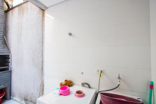 Área de serviço/Área externa de apartamento à venda com 2 quartos, 59m² em Jardim Las Vegas, Santo André