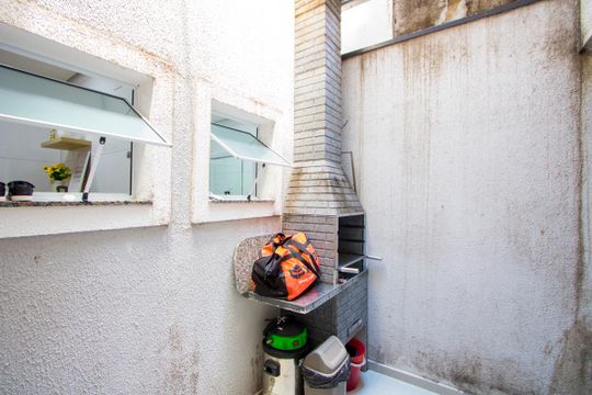 Área de serviço/Área externa de apartamento à venda com 2 quartos, 59m² em Jardim Las Vegas, Santo André