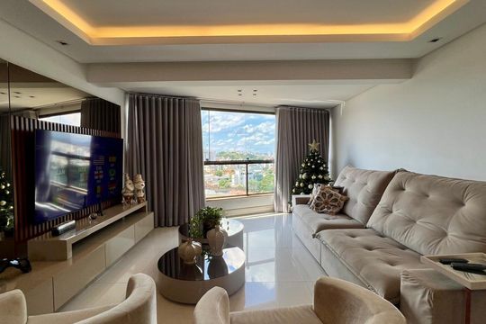 sala  de apartamento à venda com 4 quartos, 145m² em Ipiranga, Belo Horizonte
