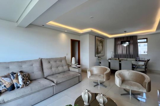 sala  de apartamento à venda com 4 quartos, 145m² em Ipiranga, Belo Horizonte