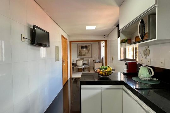 cozinha de apartamento à venda com 4 quartos, 145m² em Ipiranga, Belo Horizonte