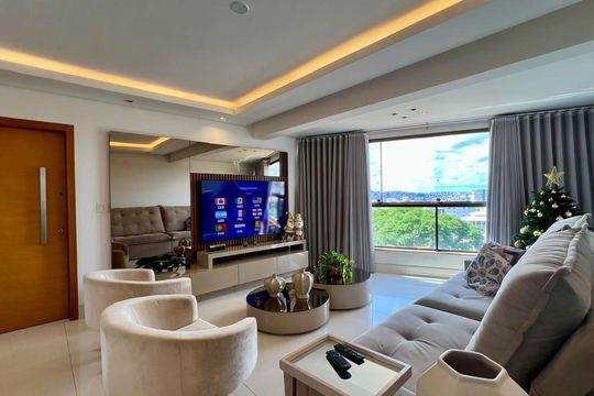 sala  de apartamento à venda com 4 quartos, 145m² em Ipiranga, Belo Horizonte