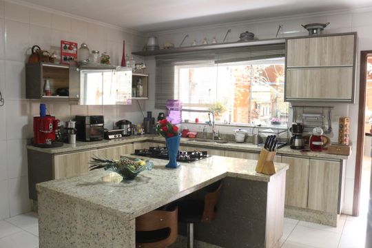 Cozinha de casa à venda com 4 quartos, 200m² em Campestre, São Caetano do Sul