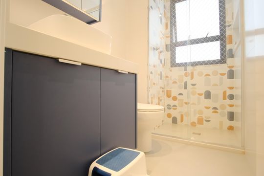 Banheiro Social de apartamento à venda com 3 quartos, 106m² em Tatuapé, São Paulo