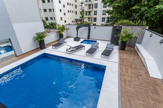 Área comum - Piscina de apartamento à venda com 2 quartos, 87m² em Indianópolis, São Paulo