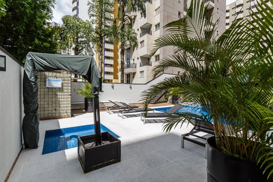 Área comum - Piscina de apartamento à venda com 2 quartos, 87m² em Indianópolis, São Paulo
