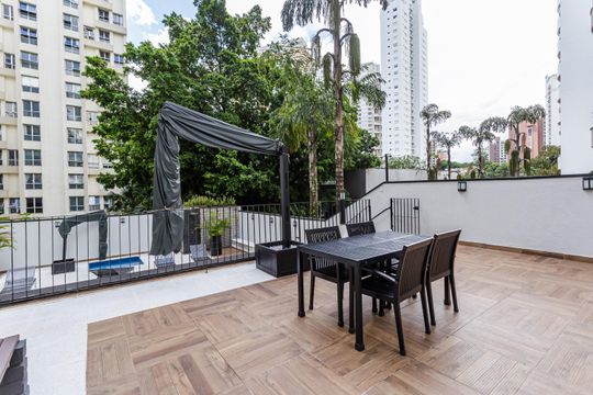 Área comum - Churrasqueira de apartamento à venda com 2 quartos, 87m² em Indianópolis, São Paulo