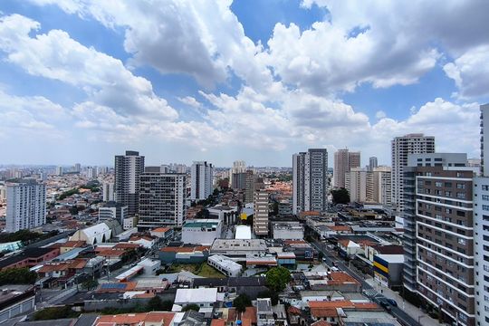 Vista da Varanda de apartamento à venda com 1 quarto, 31m² em Vila Dom Pedro I, São Paulo