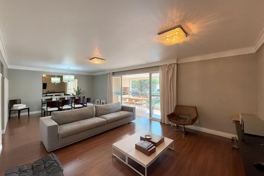 Sala  de apartamento à venda com 4 quartos, 185m² em Santo Amaro, São Paulo