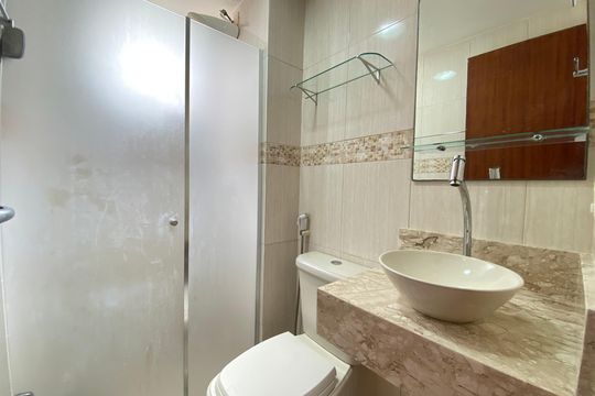 Banheiro de apartamento à venda com 2 quartos, 48m² em Lins de Vasconcelos, Rio de Janeiro