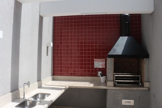 Área comum - Churrasqueira de kitnet/studio à venda com 1 quarto, 42m² em Boa Vista, São Caetano do Sul