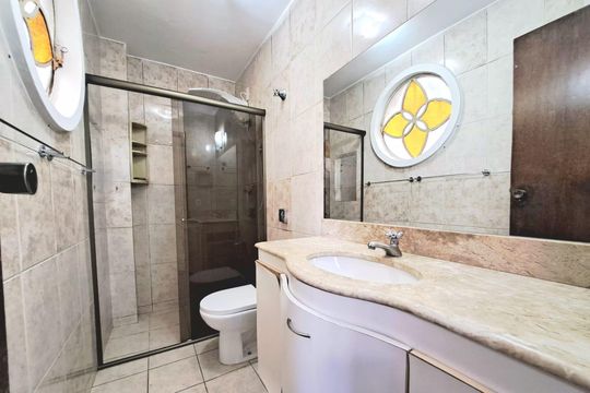 Banheiro Social de apartamento à venda com 3 quartos, 95m² em Gutierrez, Belo Horizonte