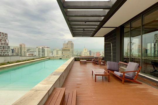 Piscina de kitnet/studio à venda com 1 quarto, 25m² em Pinheiros, São Paulo