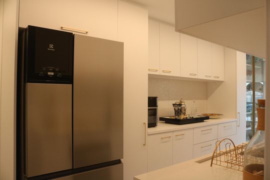 Cozinha de apartamento à venda com 3 quartos, 116m² em Barra Funda, São Paulo