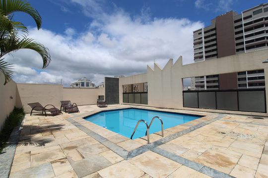 Área Comum - Piscina de apartamento para alugar com 1 quarto, 45m² em Moema, São Paulo