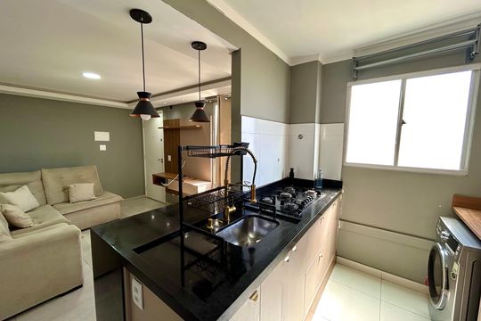 Cozinha de apartamento para alugar com 2 quartos, 41m² em Jardim Ansalca, Guarulhos