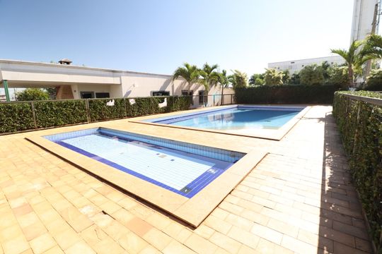 Área comum - Piscina de apartamento para alugar com 2 quartos, 50m² em Aclimação, Uberlândia