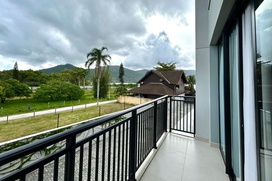 Varanda da Sala de apartamento para alugar com 1 quarto, 77m² em Lagoa da Conceição, Florianópolis
