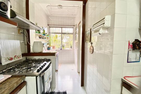 Cozinha de apartamento à venda com 3 quartos, 94m² em Botafogo, Rio de Janeiro