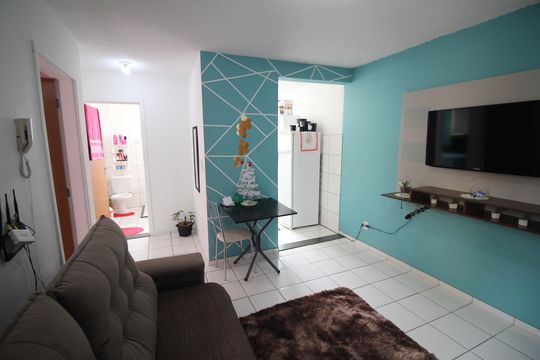 Sala de apartamento à venda com 2 quartos, 48m² em Diamante, Belo Horizonte