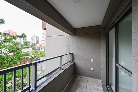 Varanda de kitnet/studio à venda com 1 quarto, 28m² em Vila Clementino, São Paulo