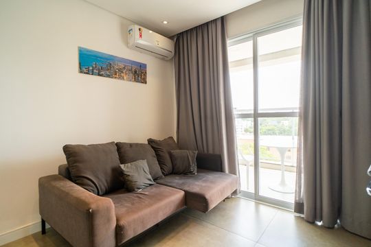 Sala  de apartamento para alugar com 1 quarto, 34m² em Jardim Faculdade, Sorocaba